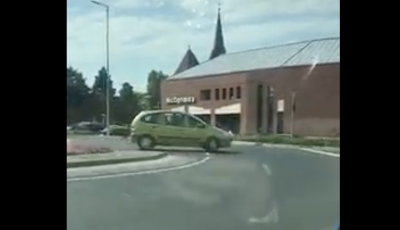 H&aacute;t ezt ben&eacute;zte - Rossz ir&aacute;nyba hajtott be egy aut&oacute;s a Mekis k&ouml;rforgalomba - VIDE&Oacute;