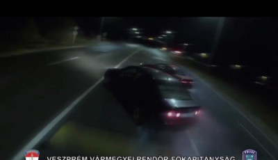 Facebook vide&oacute; alapj&aacute;n csaptak le a rendőr&ouml;k a Veszpr&eacute;mben driftelgető galerire