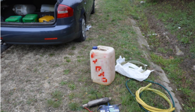 K&ouml;zel 1.000 liter olajat lopott, plusz m&eacute;g egy akkumul&aacute;tort &eacute;s egy kataliz&aacute;tort is