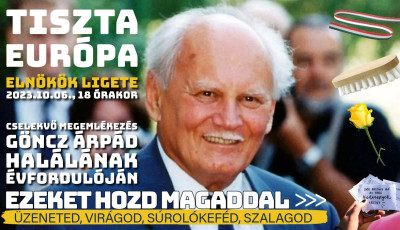 Cselekvő megeml&eacute;kez&eacute;s Veszpr&eacute;mben G&ouml;ncz &Aacute;rp&aacute;dr&oacute;l