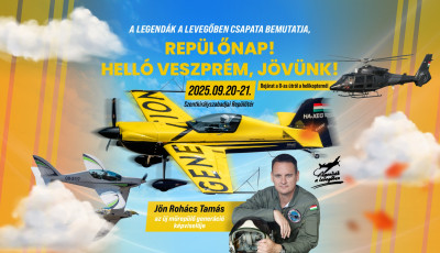 H&eacute;tv&eacute;g&eacute;n ir&aacute;ny a szentkir&aacute;lyszabadjai rept&eacute;r - Rep&uuml;lős &eacute;lm&eacute;nyekkel, gyerekprogramokkal v&aacute;r a Veszpr&eacute;mi Rep&uuml;lőnap!