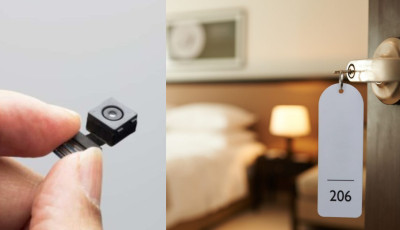 Rejtett kamer&aacute;val kukkolta egy veszpr&eacute;mi f&eacute;rfi apartmanj&aacute;ban a vend&eacute;geit