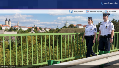Veszpr&eacute;m vir&iacute;t a rendőrs&eacute;g orsz&aacute;gos főoldal&aacute;n