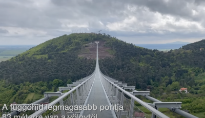 Ilyen lesz &aacute;ts&eacute;t&aacute;lni a 700 m&eacute;teres magyar vil&aacute;grekorder f&uuml;ggőh&iacute;don - VIDE&Oacute;