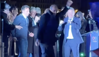 Hegedűs Zsolt &ouml;r&ouml;mt&aacute;nca vitte a show-t a v&aacute;laszt&aacute;si győzelem ut&aacute;n