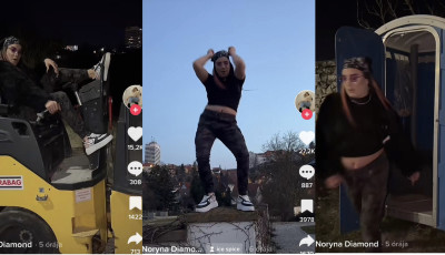 Noryna Diamond be&aacute;llt kicsit dolgozni is a veszpr&eacute;mi &eacute;p&iacute;tkez&eacute;sen - VIDE&Oacute;