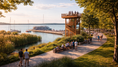 &Uacute;j kil&aacute;t&oacute;t terveznek Balatonm&aacute;riaf&uuml;rdőn