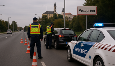 Fokozott rendőri ellenőrz&eacute;s lesz vas&aacute;rnap Veszpr&eacute;mben