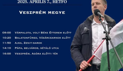 H&eacute;tfőn &uacute;jra Veszpr&eacute;mbe l&aacute;togat Magyar P&eacute;ter