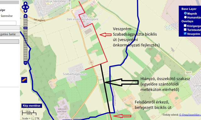Elkezdőd&ouml;tt a Veszpr&eacute;m-Felső&ouml;rs bicikli&uacute;t &eacute;p&iacute;t&eacute;se
