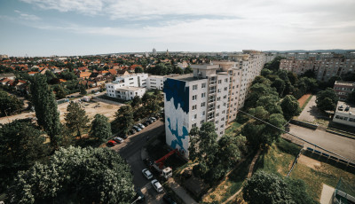 Brut&aacute;l iramban halad a Munk&aacute;csy mural fest&eacute;se &ndash; GAL&Eacute;RIA