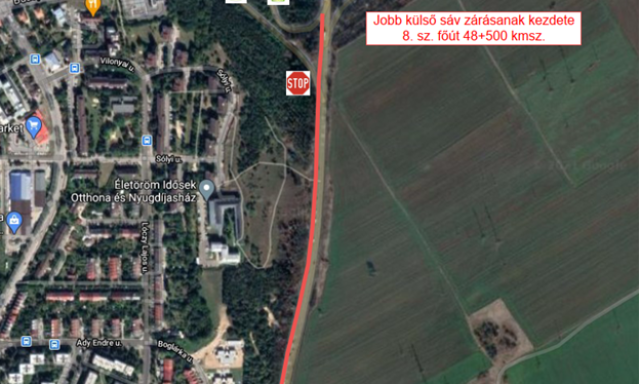 &Uacute;jabb ideiglenes forgalomkorl&aacute;toz&aacute;s Veszpr&eacute;mben