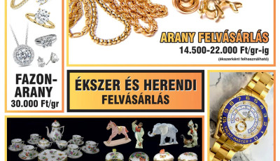 Hi&aacute;nyp&oacute;tl&oacute; esem&eacute;ny: &eacute;kszer &eacute;s porcel&aacute;n felv&aacute;s&aacute;rl&aacute;st tartanak h&eacute;tfőn