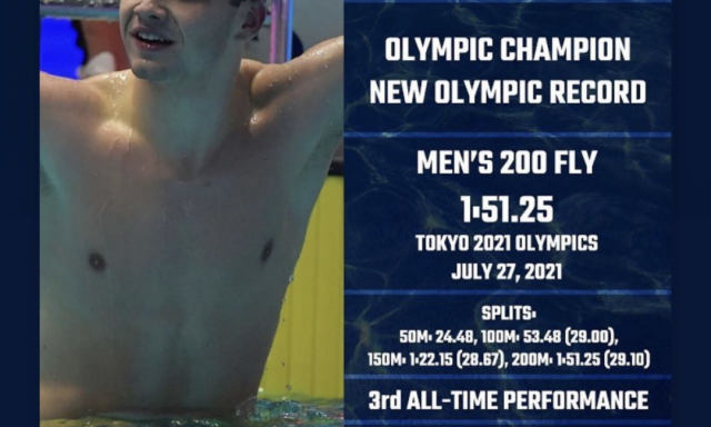 Michael Phelps Instagramon &uuml;zent Mil&aacute;k Krist&oacute;fnak