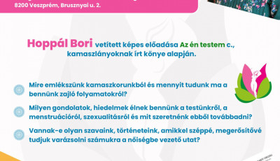 Menstru&aacute;ci&oacute;, szexualit&aacute;s, nőiess&eacute;g &ndash; &eacute;rdekes előad&aacute;ssal k&eacute;sz&uuml;lnek a Hangvill&aacute;ban