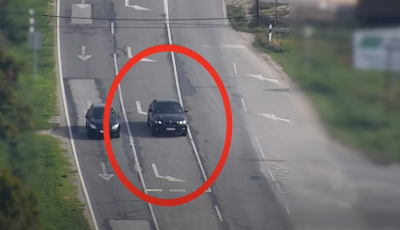 Egyre gyakrabban dr&oacute;noznak a zsaruk Veszpr&eacute;m k&ouml;rny&eacute;k&eacute;n, ez&uacute;ttal egy BMW-t fogtak - VIDE&Oacute;