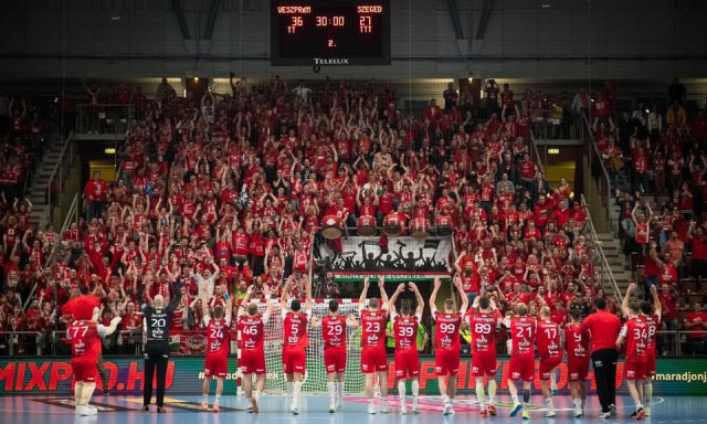 Szeged elleni győzelemmel hangol&oacute;dott a Veszpr&eacute;m a BL negyedd&ouml;ntőre