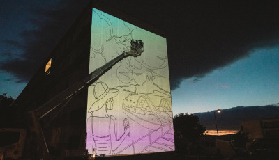 D&uuml;b&ouml;r&ouml;g a mural - &Iacute;gy rajtolt el a r&aacute;ad&aacute;s falfestm&eacute;ny